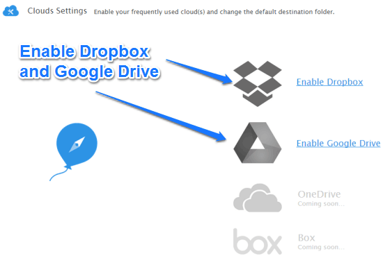 Save any Images and Files to Google Drive or Dropbox directly with Ballloon (3)